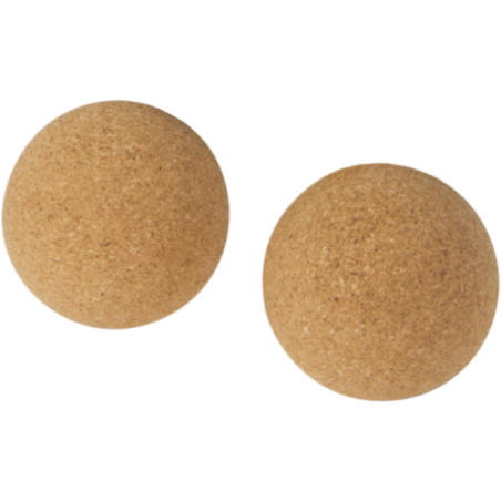 Set de 2 balles de yoga personnalisées en liège Trikona 