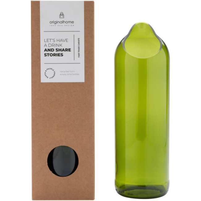 Carafe personnalisée en verre recyclé Originalhome 750 ml 
