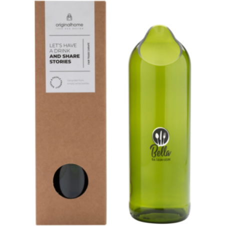 Carafe personnalisée en verre recyclé Originalhome 750 ml 
