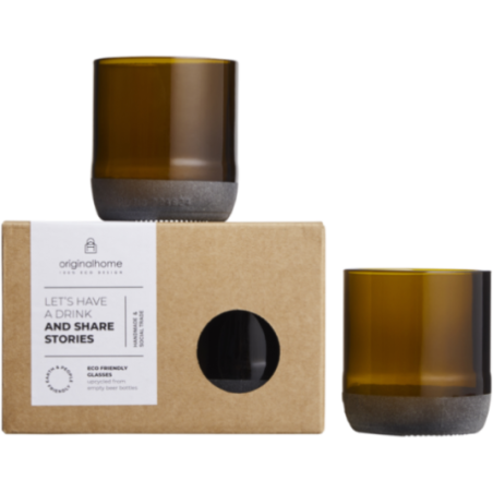 Lot de 2 verres personnalisés Originalhome 160 ml 
