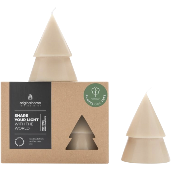 Boîte de 2 bougies de Noël format moyen Originalhome 