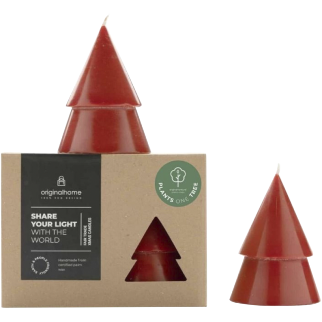 Boîte de 2 bougies de Noël format moyen Originalhome 