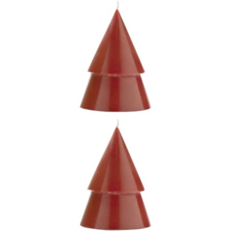 Boîte de 2 bougies de Noël format moyen Originalhome 