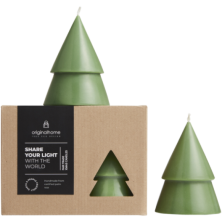 Boîte de 2 bougies de Noël format moyen Originalhome 