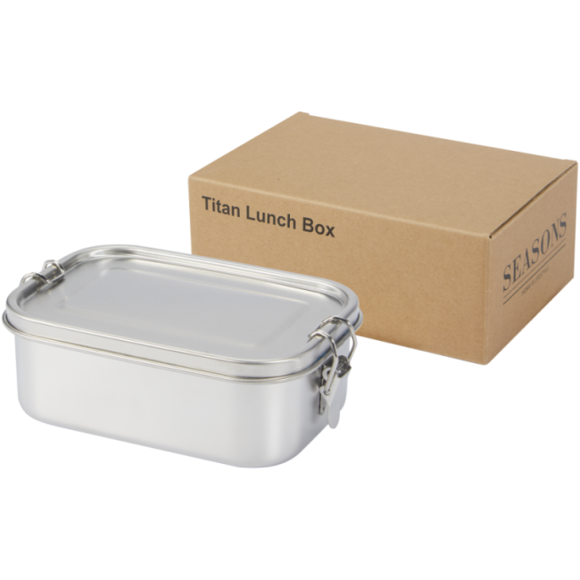 Boîte repas personnalisée en inox recyclé Titan 