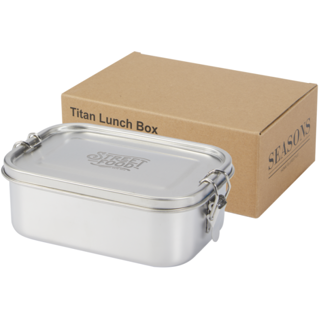 Boîte repas personnalisée en inox recyclé Titan 