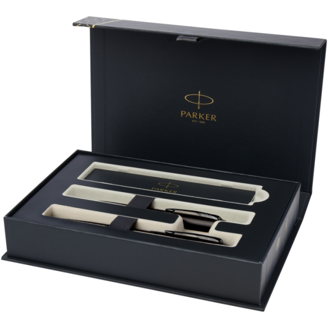 Parure de stylos personnalisés achromatiques Parker IM 
