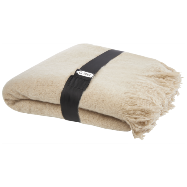 Plaid personnalisé en RPET certifié GRS Ivy 