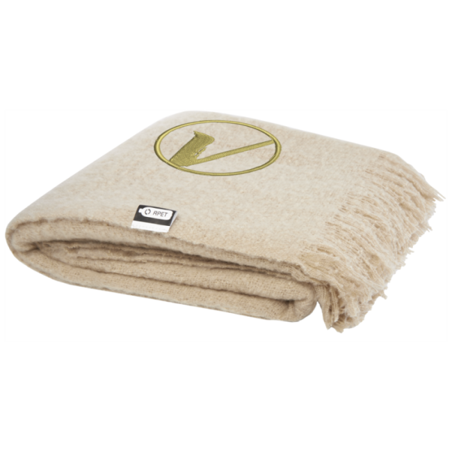 Plaid personnalisé en RPET certifié GRS Ivy 