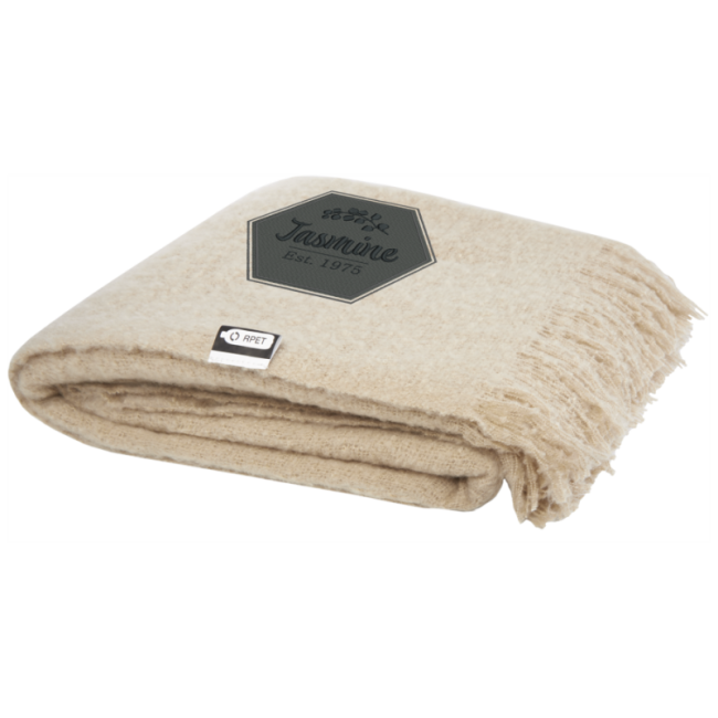 Plaid personnalisé en RPET certifié GRS Ivy 