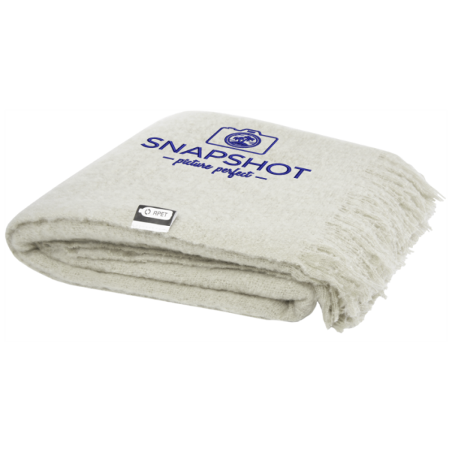 Plaid personnalisé en RPET certifié GRS Ivy 