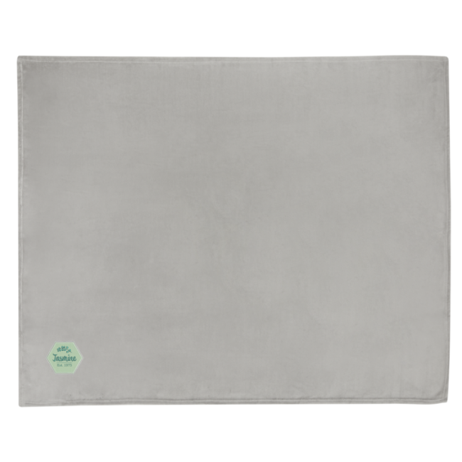 Couverture personnalisée en polaire molletonnée Lily 