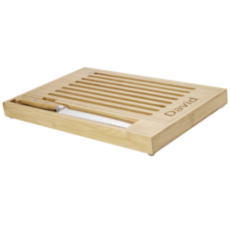 Planche à découper en bambou avec couteau Pao 