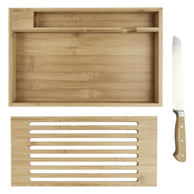 Planche à découper en bambou avec couteau Pao 