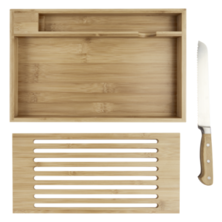 Planche à découper en bambou avec couteau Pao 