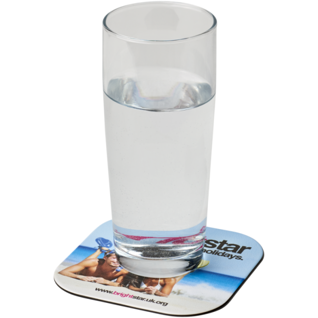 Sous-verre personnalisable carré Brite-Mat® 