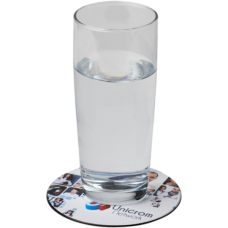 Sous-verre personnalisé rond Brite-Mat® 