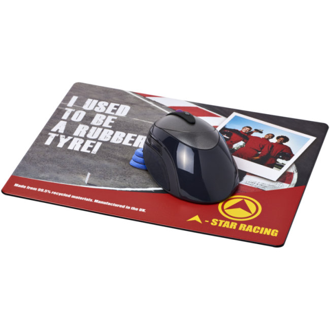 Tapis de souris avec matériau pneu Brite-Mat® 