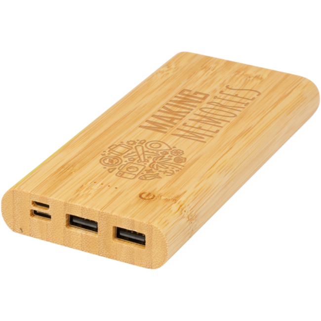Batterie externe en bambou 10 000 mAh Tulda 