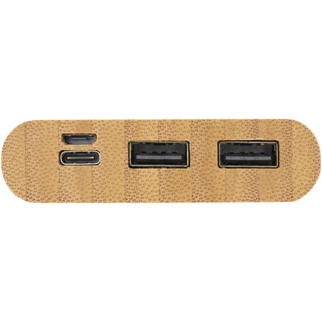 Batterie externe en bambou 10 000 mAh Tulda 