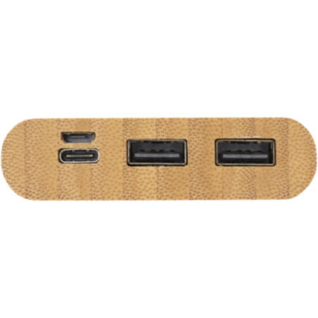 Batterie externe en bambou 10 000 mAh Tulda 