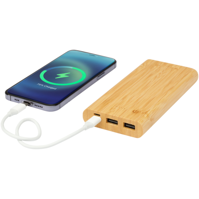 Batterie externe en bambou 10 000 mAh Tulda 