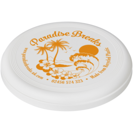 Frisbee publicitaire en plastique recyclé Crest 