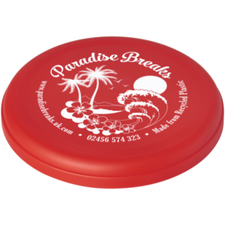 Frisbee publicitaire en plastique recyclé Crest 