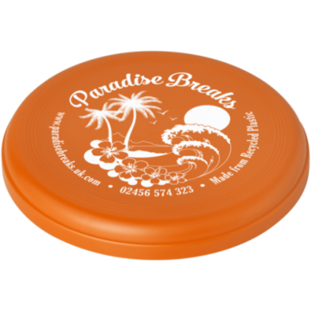 Frisbee publicitaire en plastique recyclé Crest 