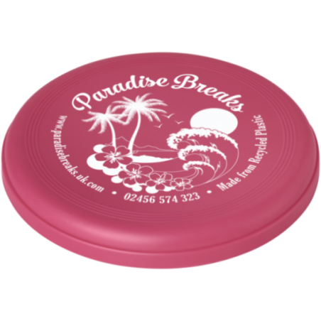 Frisbee publicitaire en plastique recyclé Crest 