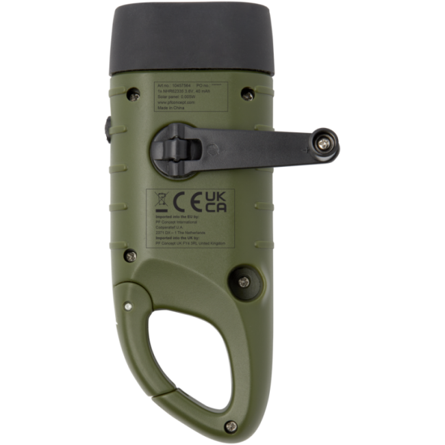 Lampe torche solaire avec dynamo Helios 