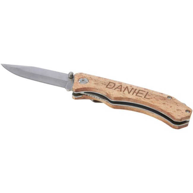 Couteau de poche en bois personnalisé Dave 