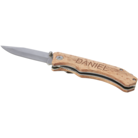 Couteau de poche en bois personnalisé Dave 