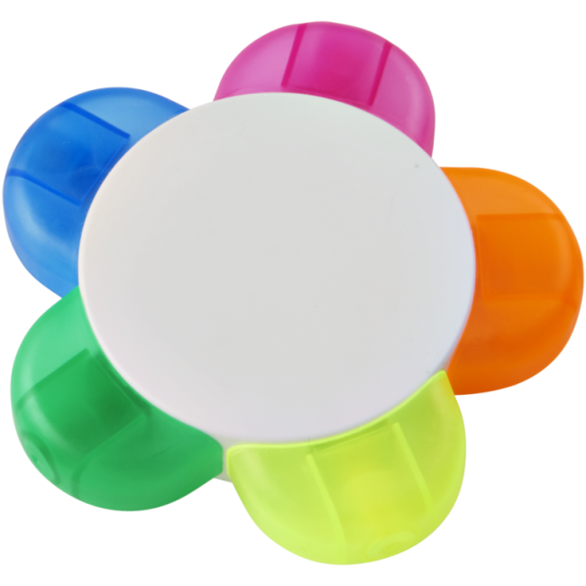 Surligneur publicitaire multicolore Flower 