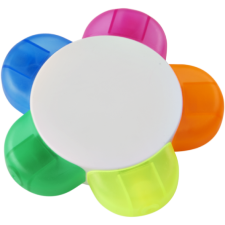 Surligneur publicitaire multicolore Flower 