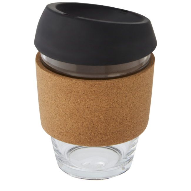 Gobelet en verre avec grip en liège Lidan 360 ml 