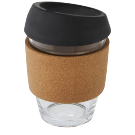 Gobelet en verre avec grip en liège Lidan 360 ml 