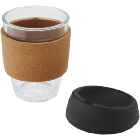 Gobelet en verre avec grip en liège Lidan 360 ml 