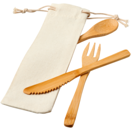 Ensemble de couverts en bambou Celuk 