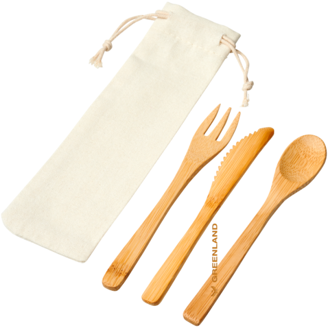 Ensemble de couverts en bambou Celuk 
