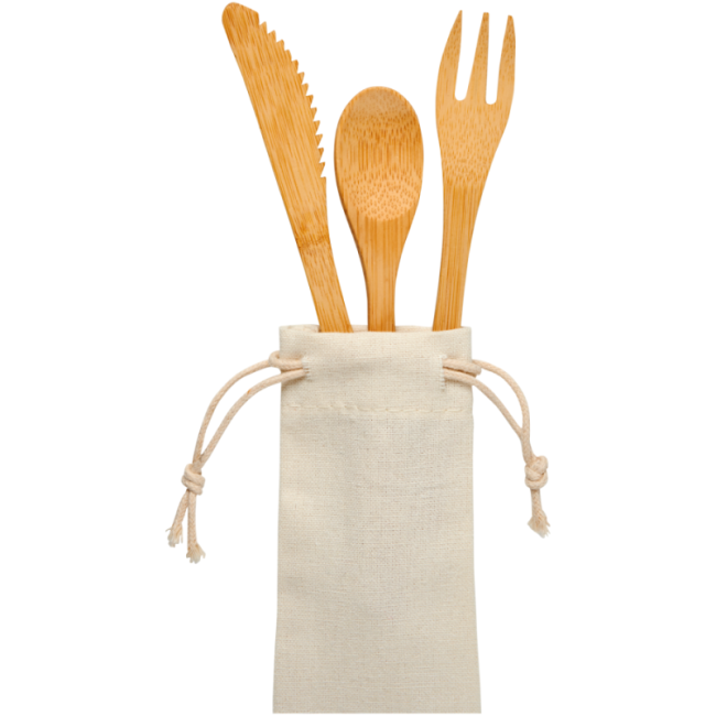 Ensemble de couverts en bambou Celuk 