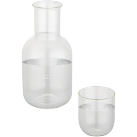 Ensemble carafe et verre personnalisés Amelie 