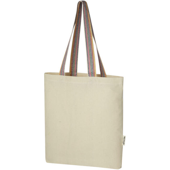 Sac shopping en coton recyclé Rainbow 