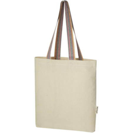 Sac shopping en coton recyclé Rainbow 