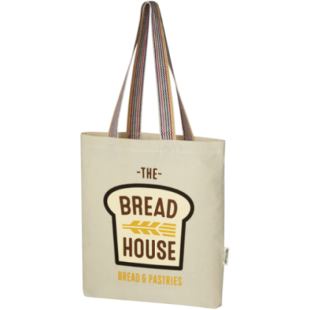 Sac shopping en coton recyclé Rainbow 