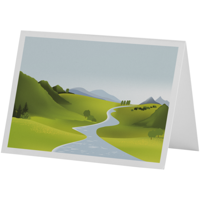 Carte de vœux personnalisable Herald A6 