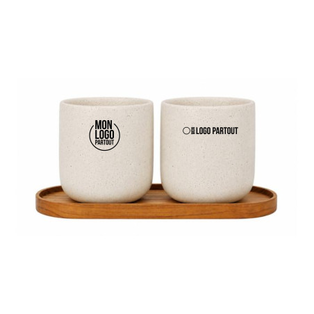 Ensemble plateau et tasses en céramique Originalhome 