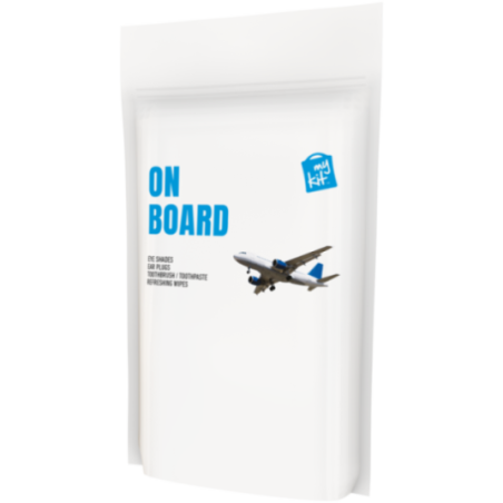 Kit de voyage en pochette papier MyKit Avion 