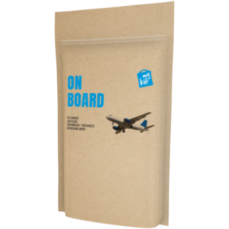 Kit de voyage en pochette papier MyKit Avion 