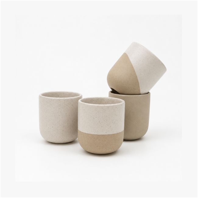 Lot de 4 tasses à café Originalhome Reclay 150 ml 